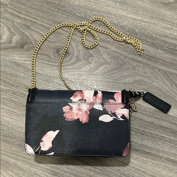 Victorias Secret Black and Pink Crossbody Bag with Gold Accents - Picture 5 of 5